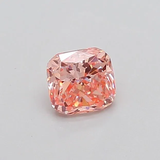 0.83ct CUSHION Fancy Intense Pink VS2 Coloured Lab diamond