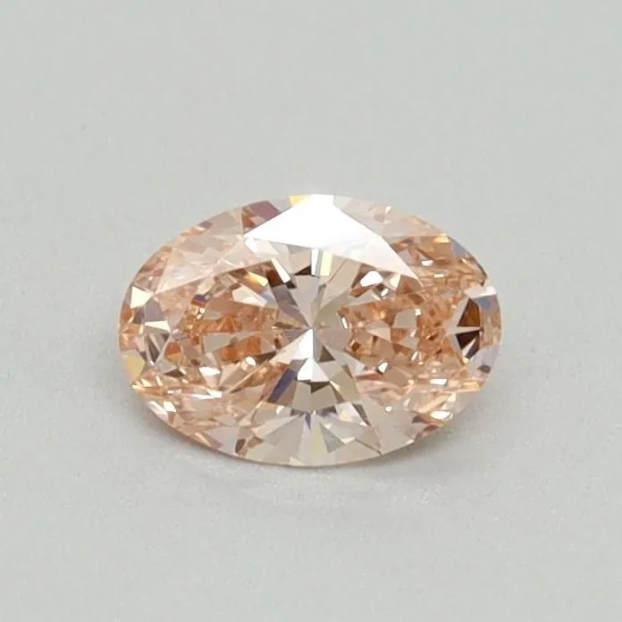 0.37ct OVAL Fancy Vivid Pink VVS2 Coloured Lab diamond