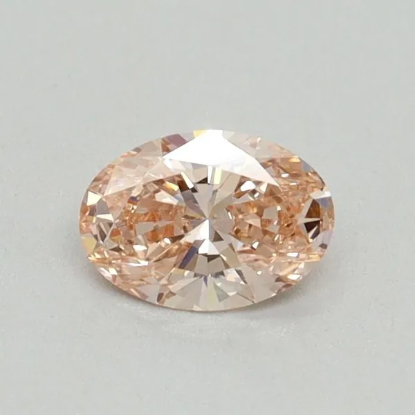 0.37ct OVAL Fancy Vivid Pink VVS2 Coloured Lab diamond