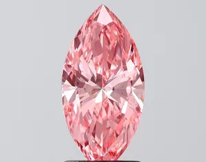 1.82ct MARQUISE Fancy Vivid Pink VS1 Coloured Lab diamond