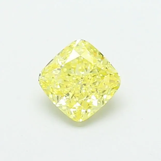 1.03ct CUSHION Fancy Yellow VVS2 Coloured Lab diamond