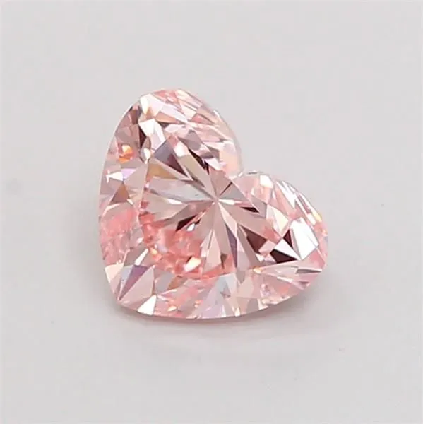 1ct HEART Fancy Intense Pink VS2 Coloured Lab diamond