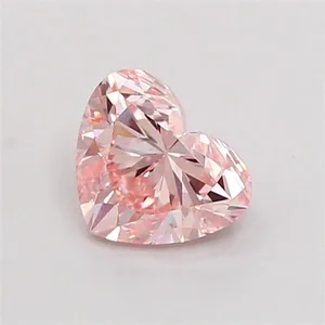 1ct HEART Fancy Intense Pink VS2 Coloured Lab diamond