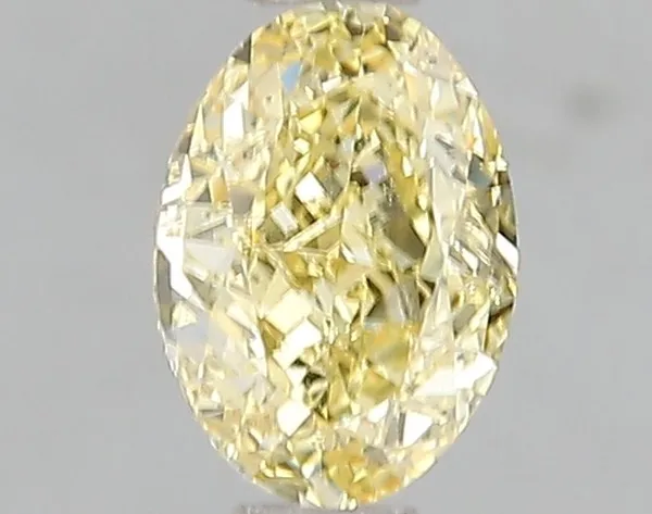 1.01ct OVAL Fancy Intense Yellow VS1 Coloured Lab diamond