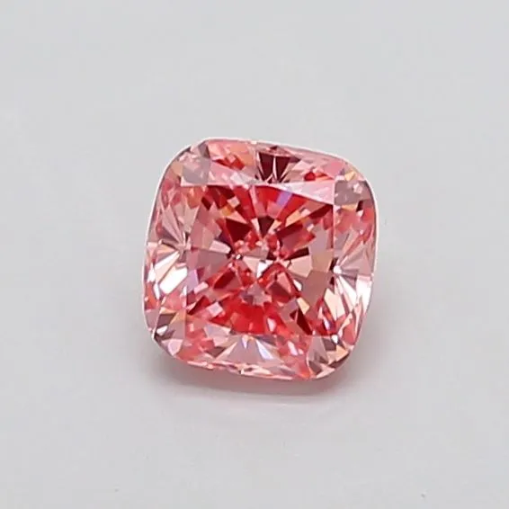 1.02ct CUSHION Fancy Vivid Pink VS2 Coloured Lab diamond