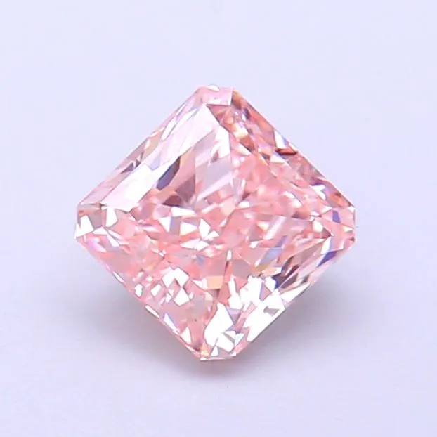 1.06ct RADIANT Fancy Vivid Pink VVS2 Coloured Lab diamond
