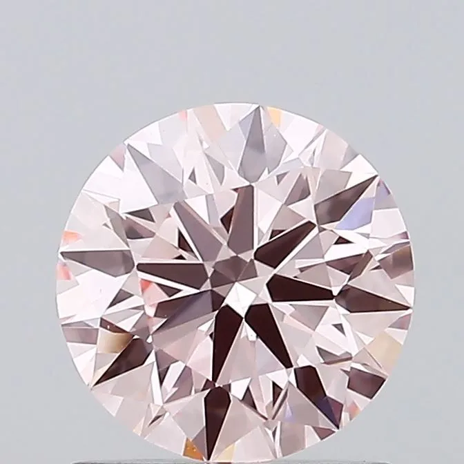 1.08ct ROUND Fancy Intense Pink VS2 Coloured Lab diamond