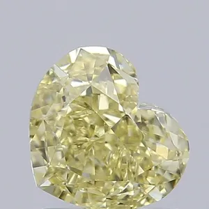 1.05ct HEART Fancy Intense Yellow VS1 Coloured Lab diamond