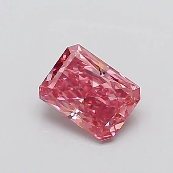0.99ct RADIANT Fancy Vivid Pink SI1 Coloured Lab diamond
