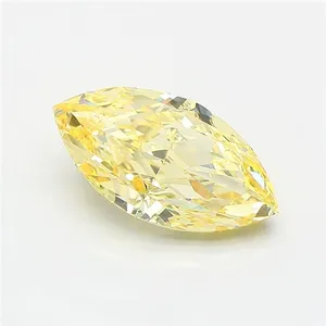 2.34ct MARQUISE Fancy Intense Yellow VS1 Coloured Lab diamond