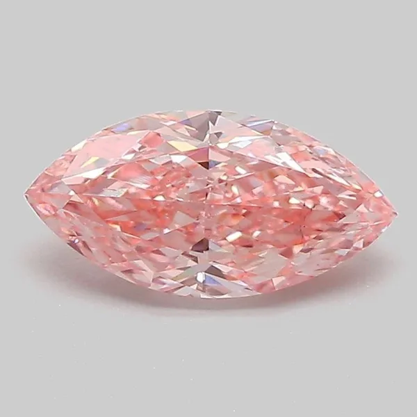 1.07ct MARQUISE Fancy Vivid Pink VS2 Coloured Lab diamond