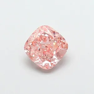 1.01ct CUSHION Fancy Vivid Pink VS1 Coloured Lab diamond