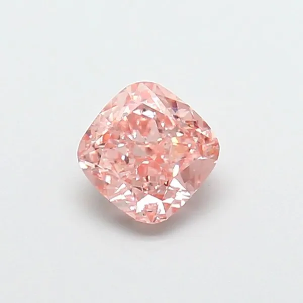 1.01ct CUSHION Fancy Vivid Pink VS1 Coloured Lab diamond