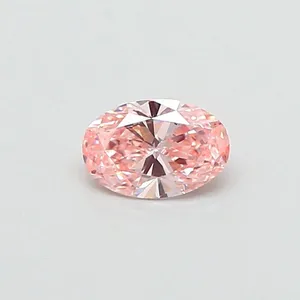 0.39ct OVAL Fancy Intense Pink VVS2 Coloured Lab diamond