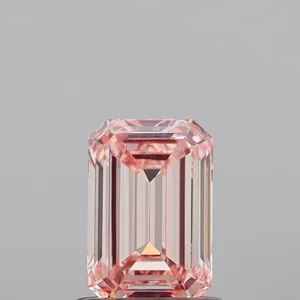 1.03ct EMERALD Fancy Intense Pink VVS2 Coloured Lab diamond