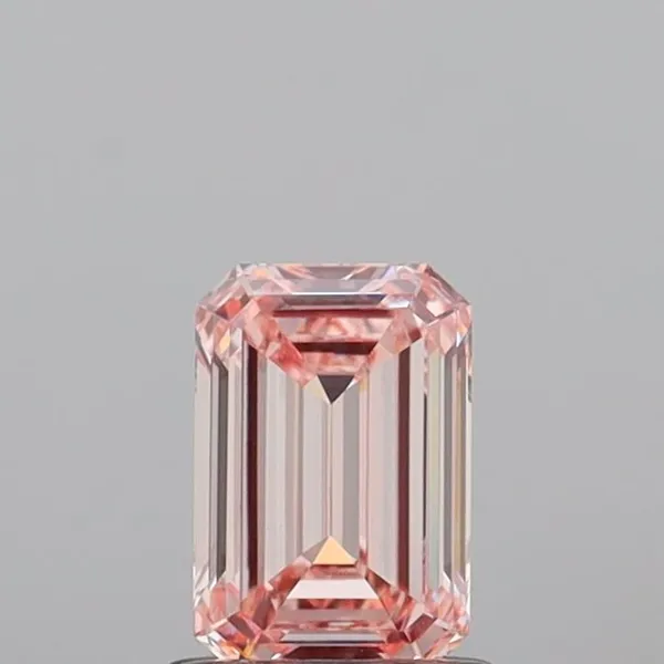 1.03ct EMERALD Fancy Intense Pink VVS2 Coloured Lab diamond