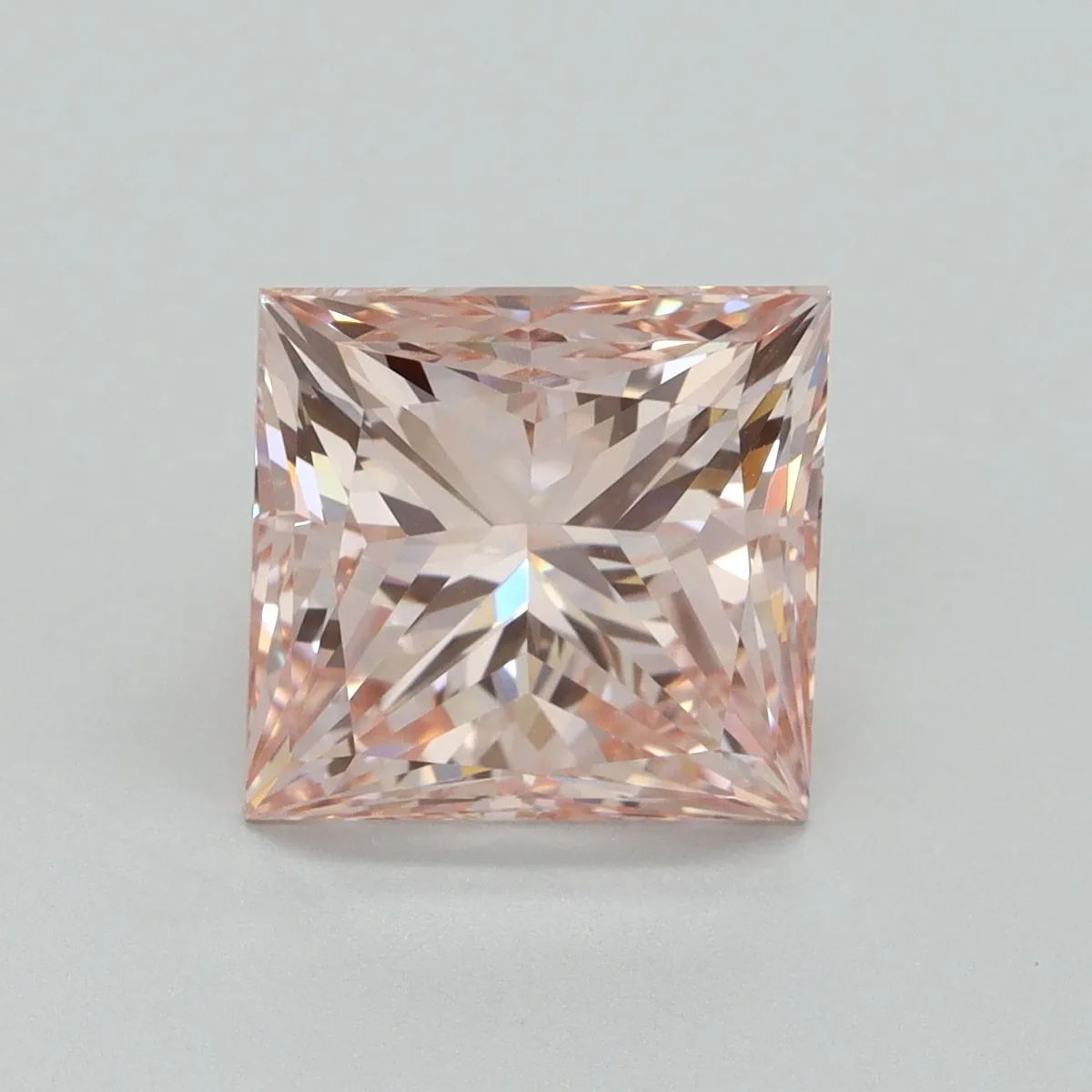 5.00ct PRINCESS Fancy Intense Pink VS1 Coloured Lab diamond