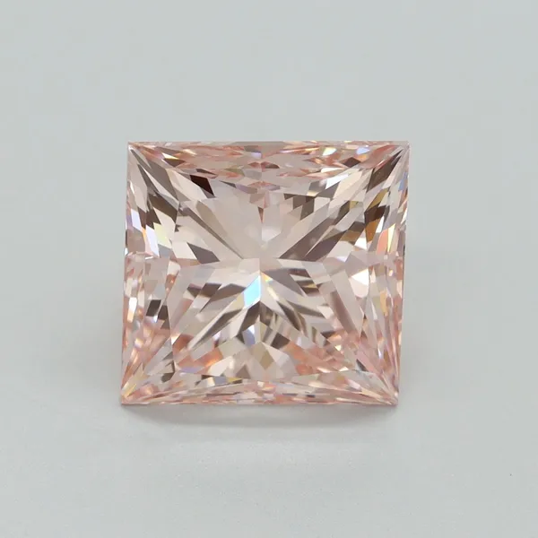 5ct PRINCESS Fancy Intense Pink VS1 Coloured Lab diamond