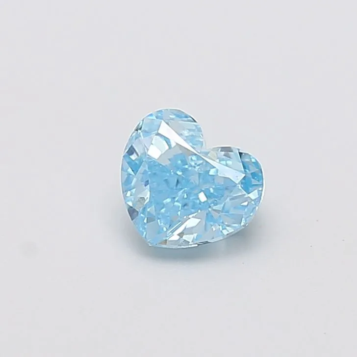 1.07ct HEART Fancy Vivid Blue VS1 Coloured Lab diamond
