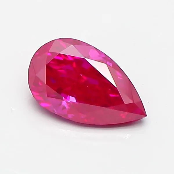 0.75ct PEAR Fancy Vivid Pink VS1 Coloured Lab diamond