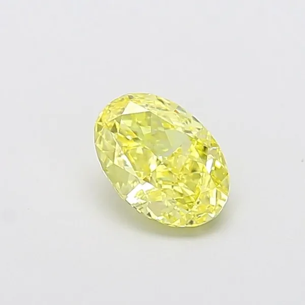 1.02ct OVAL Fancy Intense Yellow VS1 Coloured Lab diamond