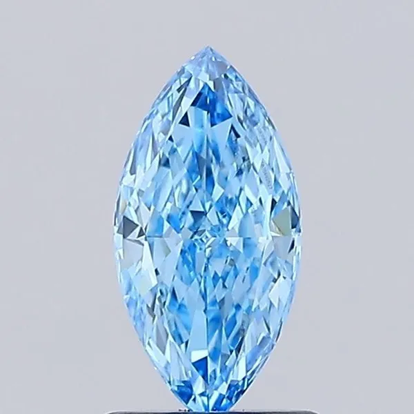 0.81ct MARQUISE Fancy Vivid Blue VS1 Coloured Lab diamond