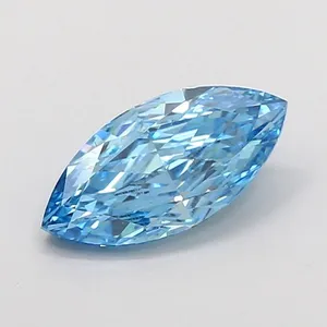 1ct MARQUISE Fancy Vivid Blue SI1 Coloured Lab diamond