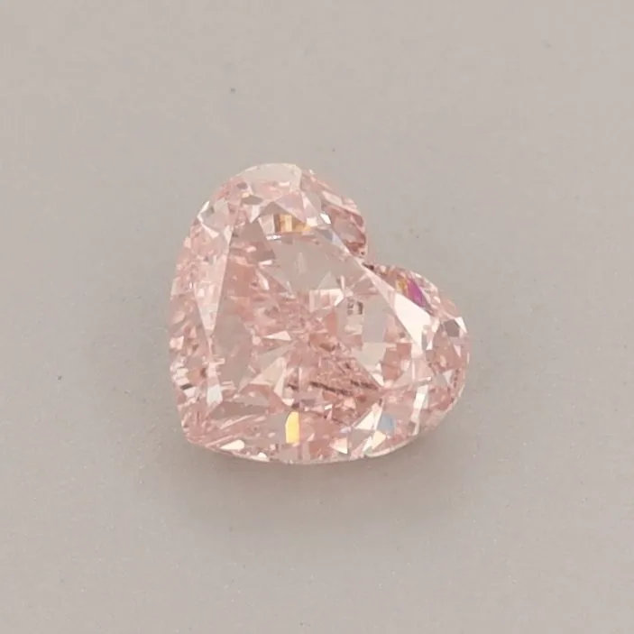 0.42ct HEART Fancy Vivid Pink VS1 Coloured Lab diamond