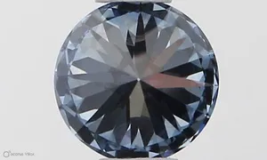 0.35ct ROUND Fancy Vivid Blue VVS1 Coloured Lab diamond