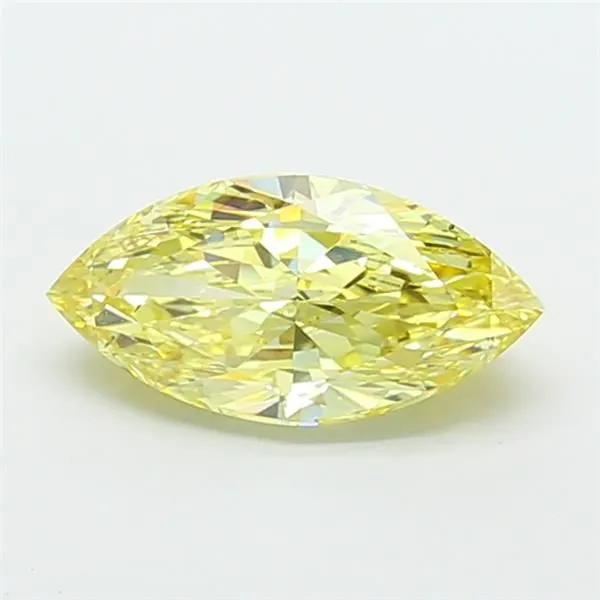 3.00ct MARQUISE Fancy Intense Yellow VS2 Coloured Lab diamond