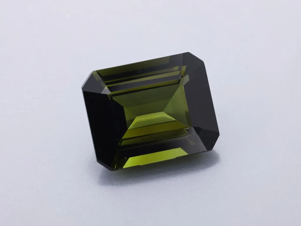 3.06ct Green Tourmaline, Emerald Cut gemstone