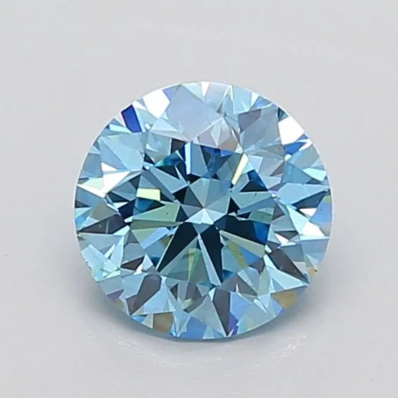 0.60ct ROUND Fancy Vivid Pink VS1 Coloured Lab diamond