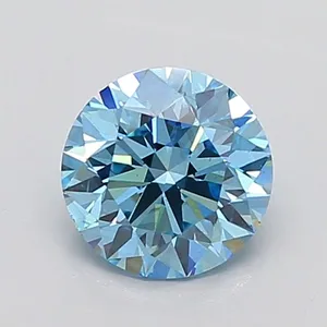 0.6ct ROUND Fancy Vivid Pink VS1 Coloured Lab diamond