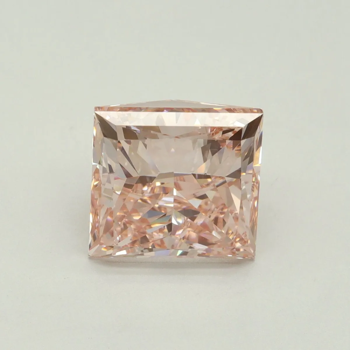 5.01ct PRINCESS Fancy Intense Pink VVS2 Coloured Lab diamond