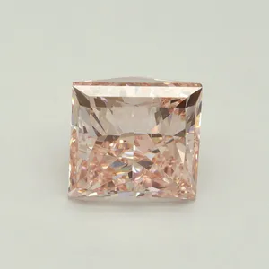 5.01ct PRINCESS Fancy Intense Pink VVS2 Coloured Lab diamond