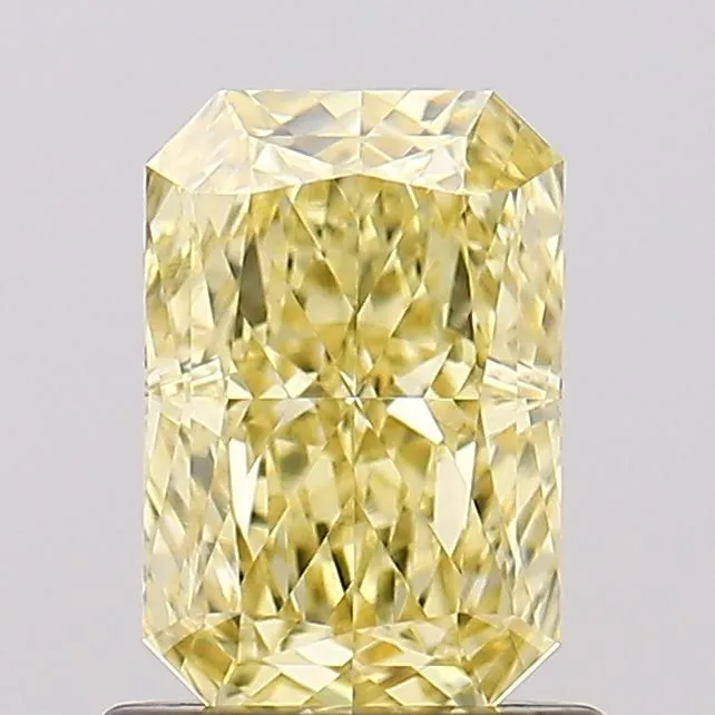 1.11ct RADIANT Fancy Intense Yellow VVS2 Coloured Lab diamond