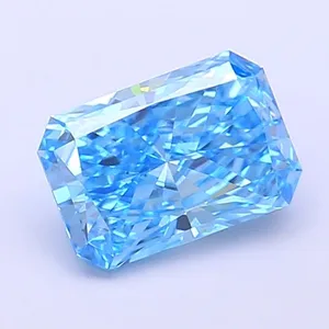 1.43ct RADIANT Fancy Vivid Blue VS1 Coloured Lab diamond