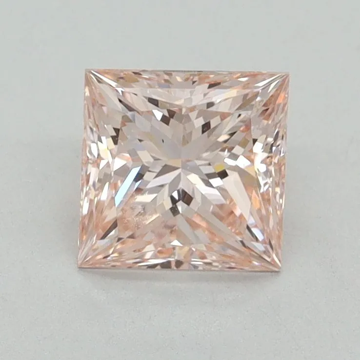 1.02ct PRINCESS Fancy Intense Pink VS2 Coloured Lab diamond