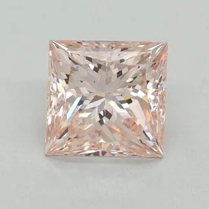 1.02ct PRINCESS Fancy Intense Pink VS2 Coloured Lab diamond