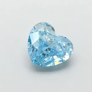 1.07ct HEART Fancy Vivid Blue VS1 Coloured Lab diamond