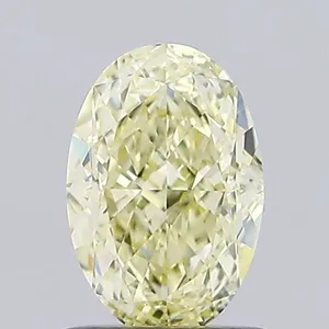 1.06ct OVAL Fancy Yellow VVS2 Coloured Lab diamond