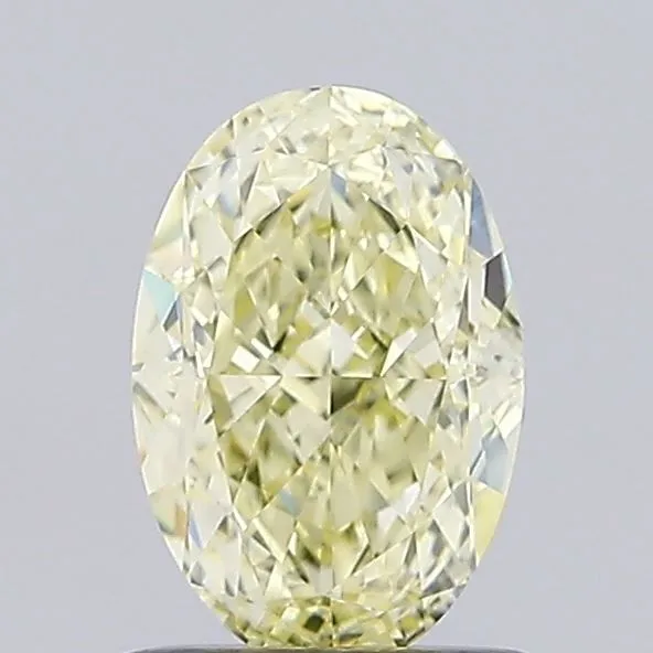1.06ct OVAL Fancy Yellow VVS2 Coloured Lab diamond