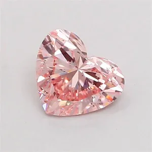 1.02ct HEART Fancy Intense Pink SI1 Coloured Lab diamond