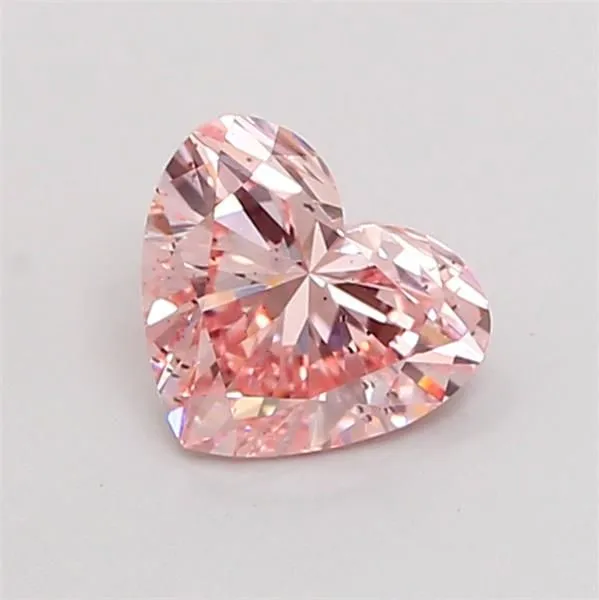 1.02ct HEART Fancy Intense Pink SI1 Coloured Lab diamond