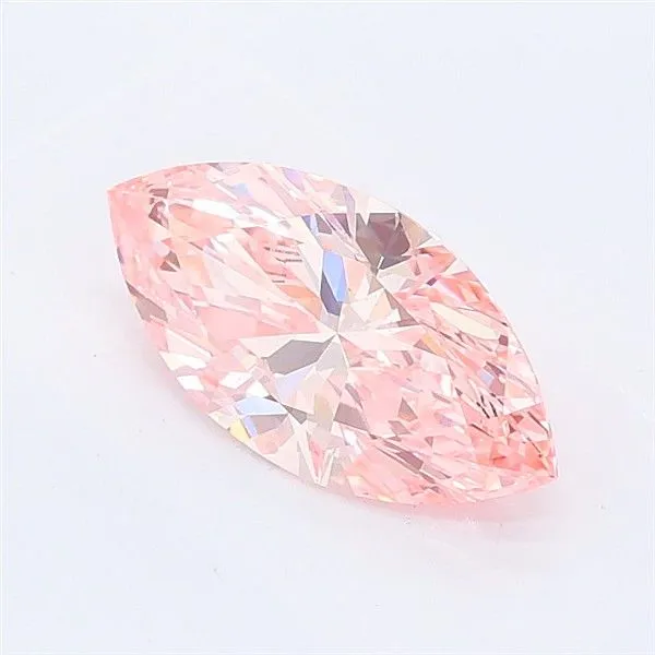 0.99ct MARQUISE Fancy Vivid Pink VS1 Coloured Lab diamond
