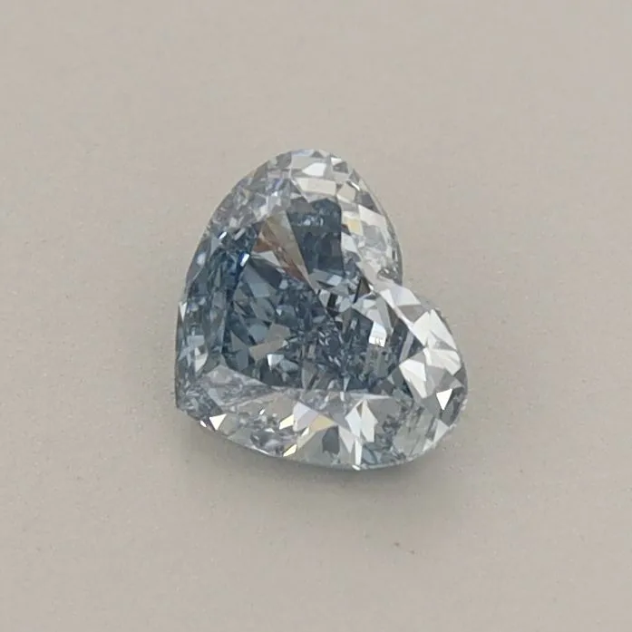 0.40ct HEART Fancy Vivid Blue VS1 Coloured Lab diamond