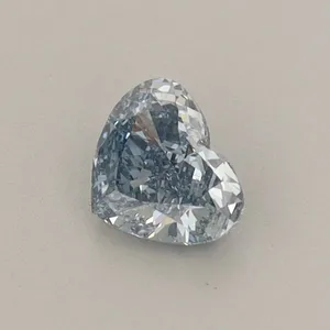 0.4ct HEART Fancy Vivid Blue VS1 Coloured Lab diamond