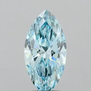 1.94ct MARQUISE Fancy Vivid Green Blue VS1 Coloured Lab diamond