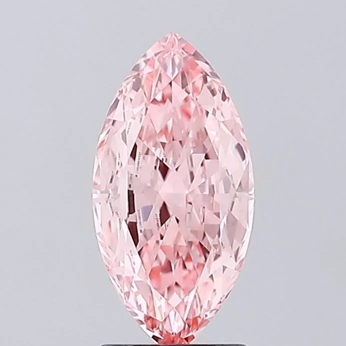 2.04ct MARQUISE Fancy Vivid Pink VVS2 Coloured Lab diamond