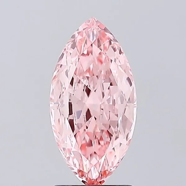 2.04ct MARQUISE Fancy Vivid Pink VVS2 Coloured Lab diamond
